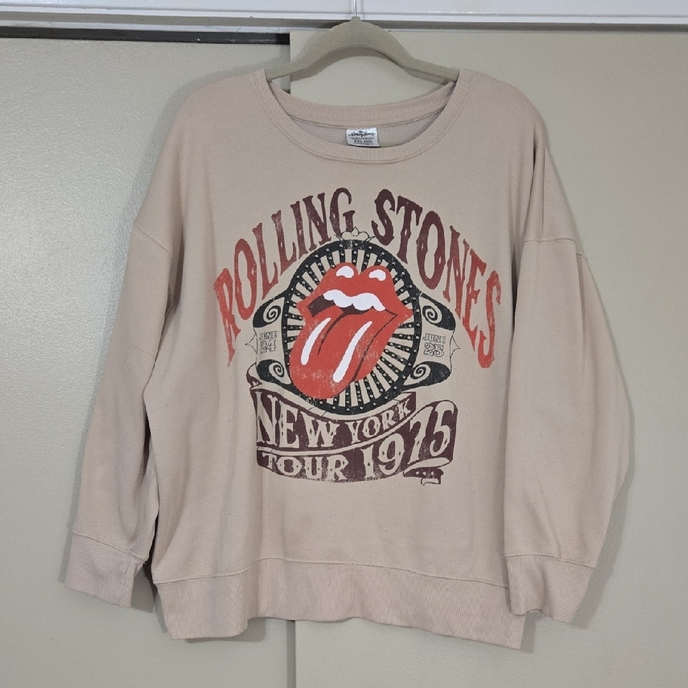 The Rolling Stones Tan Sweatshirt SIZE XXL/20